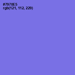 #7970E5 - Moody Blue Color Image