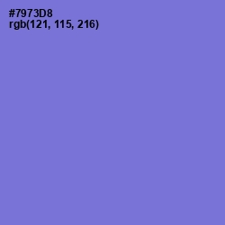 #7973D8 - Moody Blue Color Image