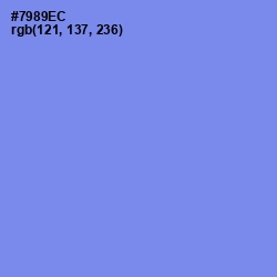 #7989EC - Cornflower Blue Color Image