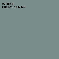#798D8B - Blue Smoke Color Image