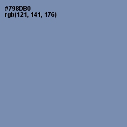 #798DB0 - Wild Blue Yonder Color Image