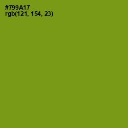 #799A17 - Trendy Green Color Image