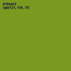 #799A1F - Trendy Green Color Image