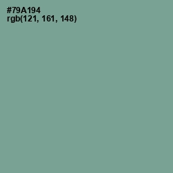 #79A194 - Sea Nymph Color Image