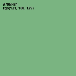 #79B481 - Bay Leaf Color Image