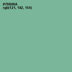 #79B69A - Bay Leaf Color Image