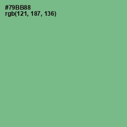#79BB88 - Bay Leaf Color Image