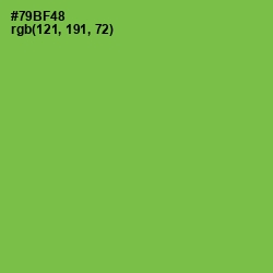 #79BF48 - Asparagus Color Image