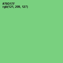 #79D17F - Pastel Green Color Image