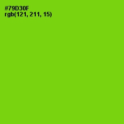 #79D30F - Chartreuse Color Image