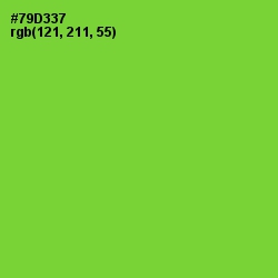 #79D337 - Chartreuse Color Image