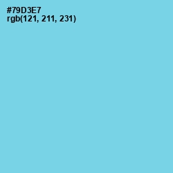 #79D3E7 - Sky Blue Color Image