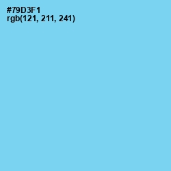 #79D3F1 - Sky Blue Color Image