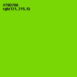 #79D706 - Chartreuse Color Image