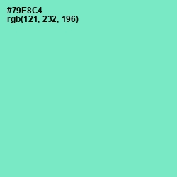 #79E8C4 - Aquamarine Color Image