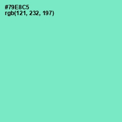 #79E8C5 - Aquamarine Color Image