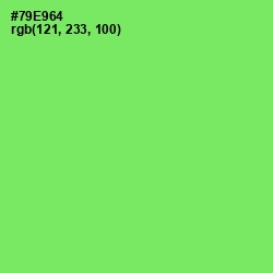 #79E964 - Screamin' Green Color Image