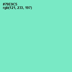 #79E9C5 - Aquamarine Color Image