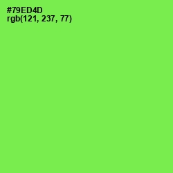 #79ED4D - Screamin' Green Color Image