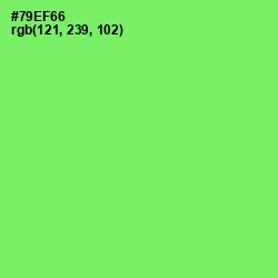 #79EF66 - Screamin' Green Color Image