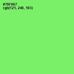 #79F067 - Screamin' Green Color Image