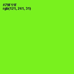 #79F11F - Chartreuse Color Image