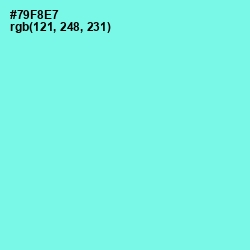 #79F8E7 - Aquamarine Color Image