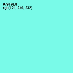 #79F9E8 - Aquamarine Color Image