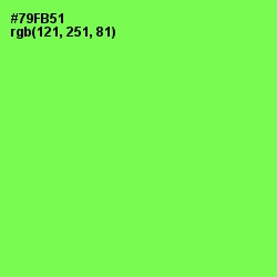#79FB51 - Screamin' Green Color Image