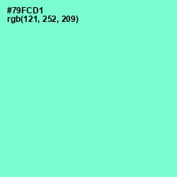 #79FCD1 - Aquamarine Color Image