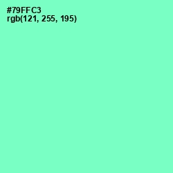 #79FFC3 - Aquamarine Color Image