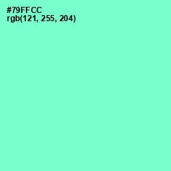 #79FFCC - Aquamarine Color Image