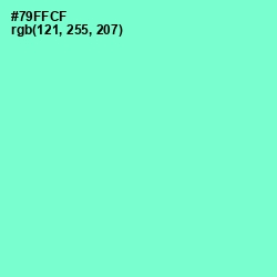 #79FFCF - Aquamarine Color Image