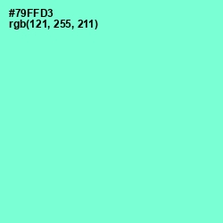 #79FFD3 - Aquamarine Color Image