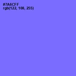 #7A6CFF - Moody Blue Color Image