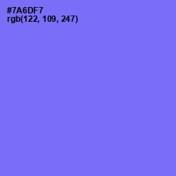 #7A6DF7 - Moody Blue Color Image