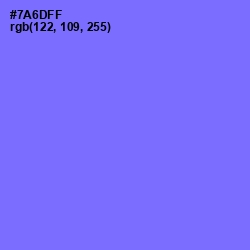 #7A6DFF - Moody Blue Color Image