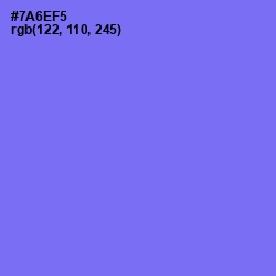 #7A6EF5 - Moody Blue Color Image