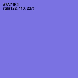#7A71E3 - Moody Blue Color Image