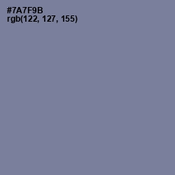 #7A7F9B - Waterloo  Color Image