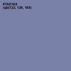 #7A81A9 - Wild Blue Yonder Color Image