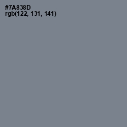 #7A838D - Blue Smoke Color Image