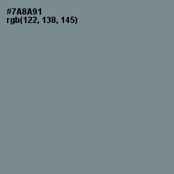 #7A8A91 - Slate Gray Color Image
