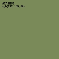 #7A8B59 - Glade Green Color Image