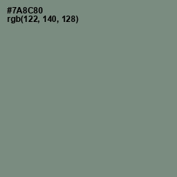 #7A8C80 - Blue Smoke Color Image