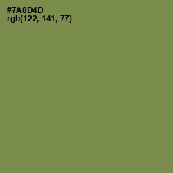 #7A8D4D - Glade Green Color Image