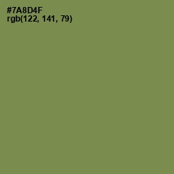 #7A8D4F - Glade Green Color Image