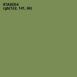 #7A8D54 - Glade Green Color Image
