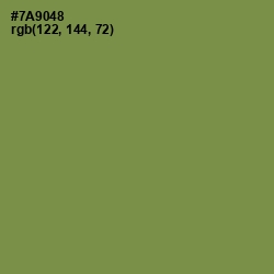 #7A9048 - Glade Green Color Image