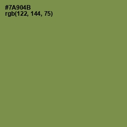 #7A904B - Glade Green Color Image